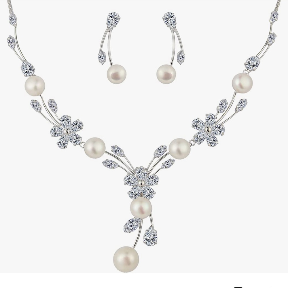 EleQueen Bridal Necklace Set